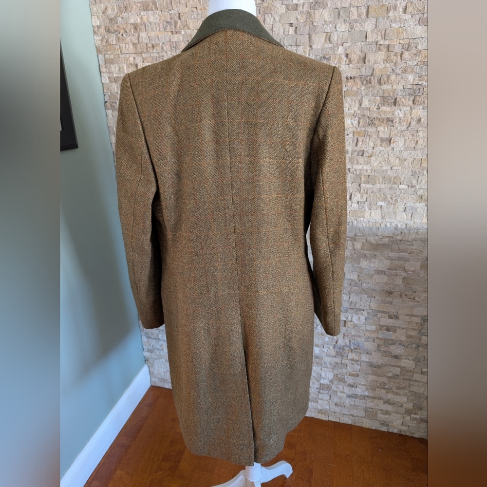 Chrysalis Made In England Tweed 100% Wool Luxury Over Coat Women's UK 14/US 10 image 10